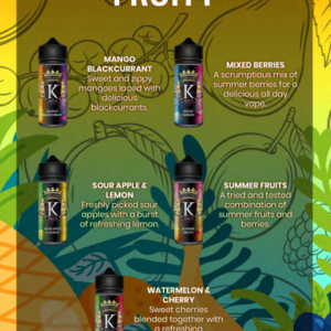 Juice Kings 120ml Shortfill E-liquids | Fruity Range - Image 2
