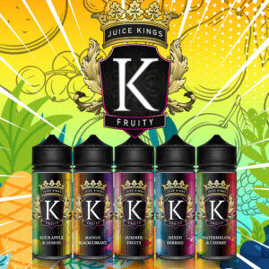 Juice Kings 120ml Shortfill E-liquids | Fruity Range - Image 1