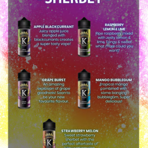 Juice Kings 120ml Shortfill E-liquids | Sherbet Range - Image 2