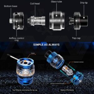 HorizonTech Falcon Legend Sub Ohm Tank | Free Bubble Glass - Image 4