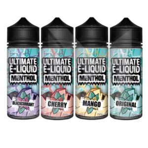 Ultimate E Liquid Menthol Range 120ml Shortfill E-liquids - Image 1