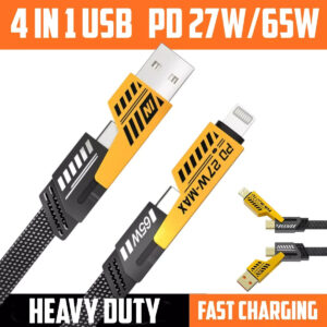 4-in-1 Mecha Charging Cable PD 27W/65W - Image 1