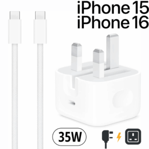 Type-C Charging Set 35W | Plug + Cable for iPhone 15/16 - Image 1