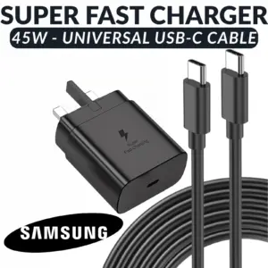 Type-C Charging Set 45W | Plug + Cable for Samsung - Image 1