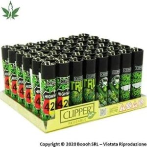 Clipper Lighter 48-Pack - Weed Plants