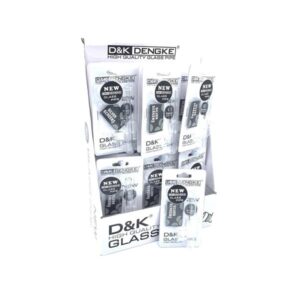 D&K Glass Pipe DK8581 Clear (24-Pack) - Image 1
